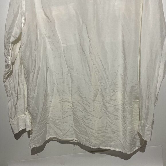 Lauren Ralph Lauren Men's White Collared Long Sleeve Button Up Shirt Size XL - Picture 8 of 9